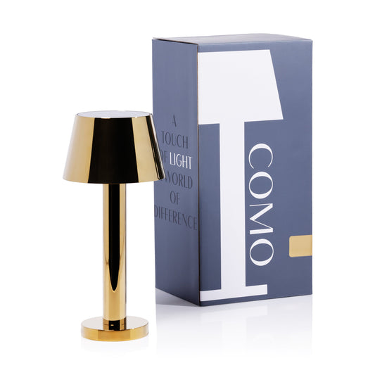 COMO Rechargeable Table Light - Polished Gold