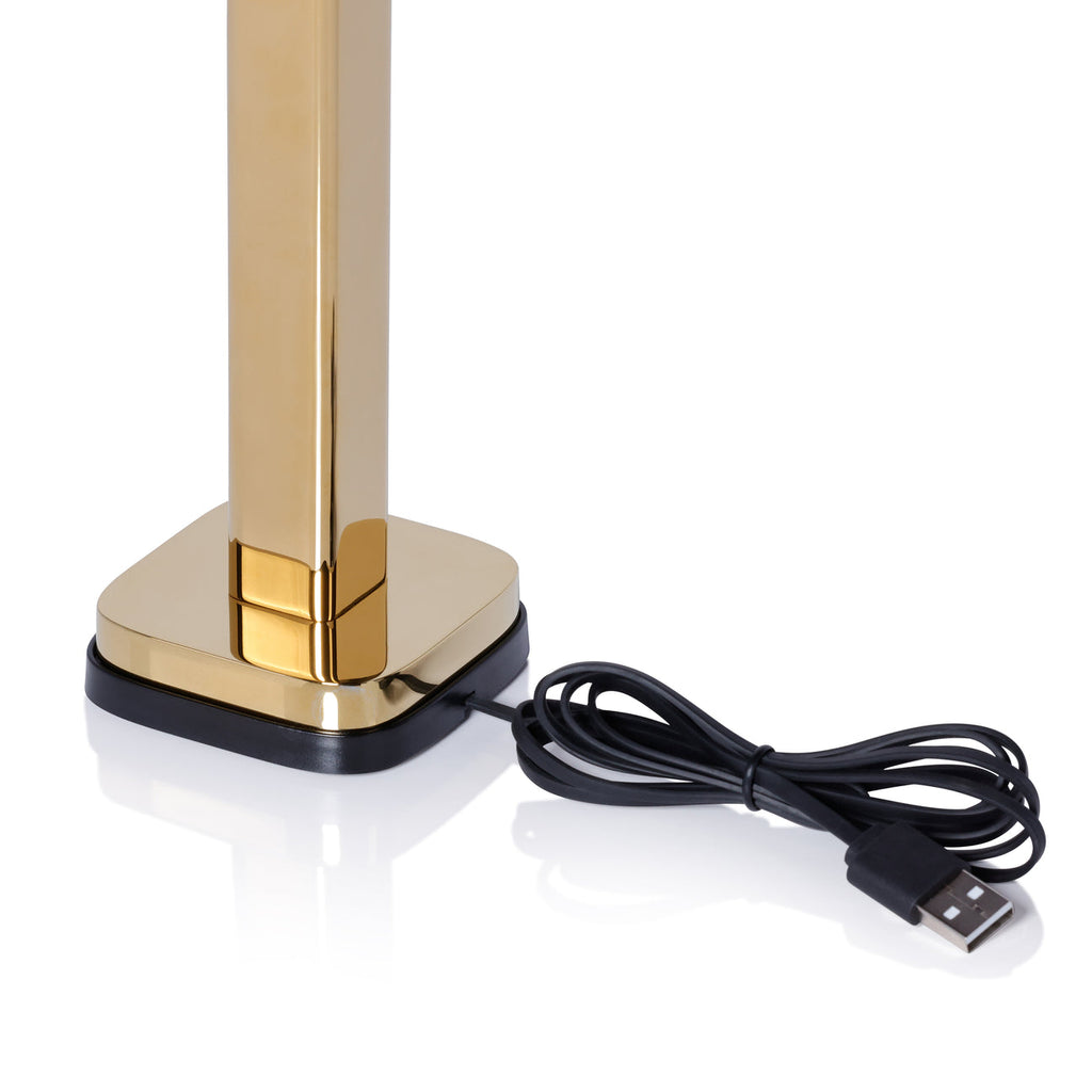 MONZA Rechargeable Table Light - Polished Gold -  by Carlyle Avenue