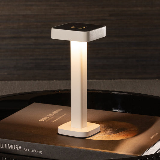 MONZA Rechargeable Table Light - Matt White -  by Carlyle Avenue