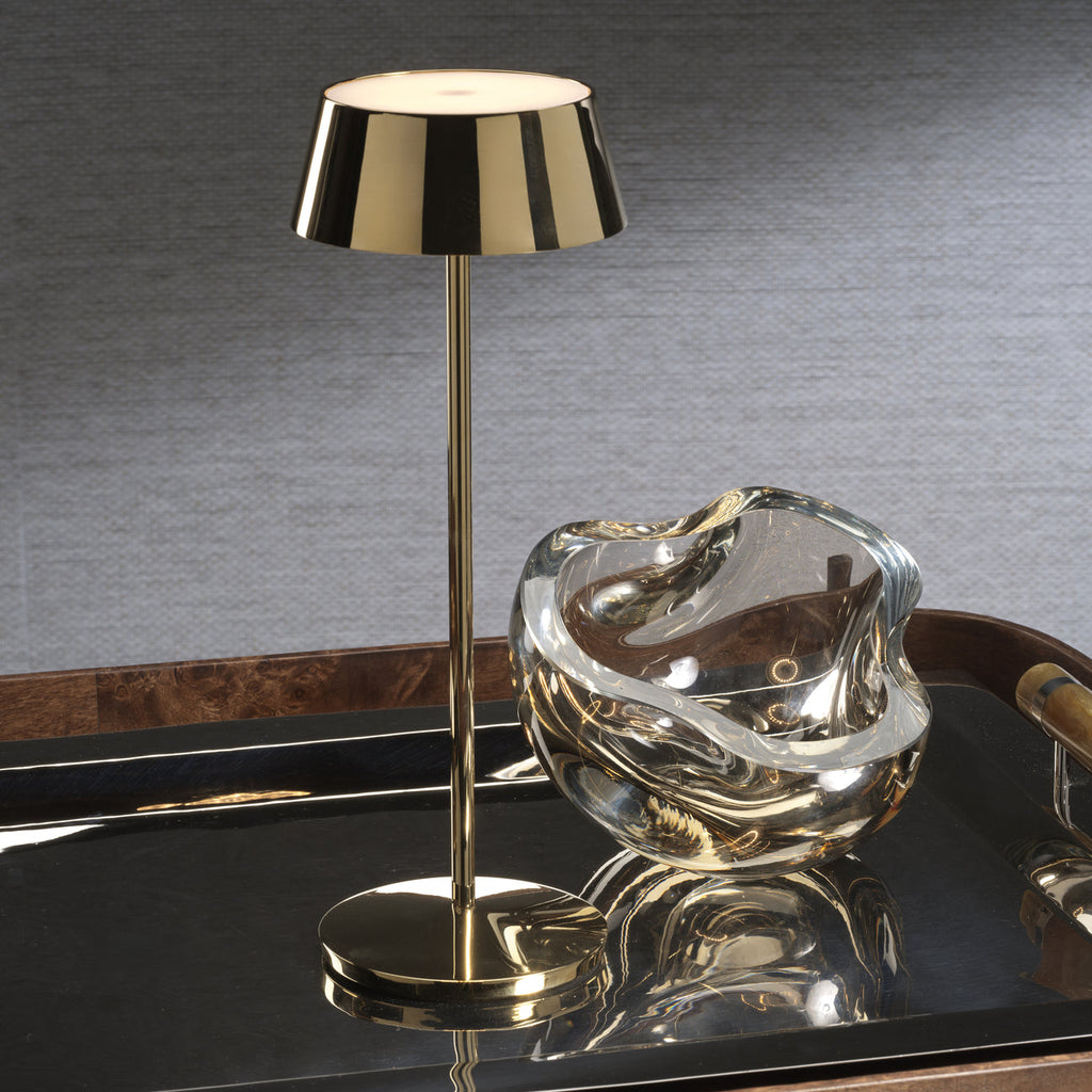 ANDRIA Rechargeable Table Light - Polished Gold -  by Carlyle Avenue