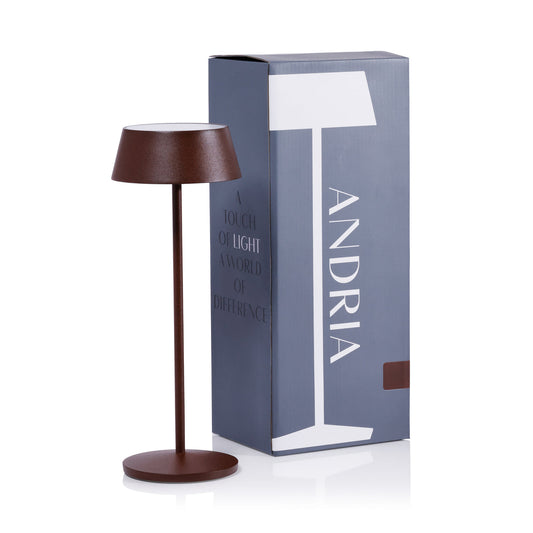 ANDRIA Rechargeable Table Light - Rust -  by Carlyle Avenue