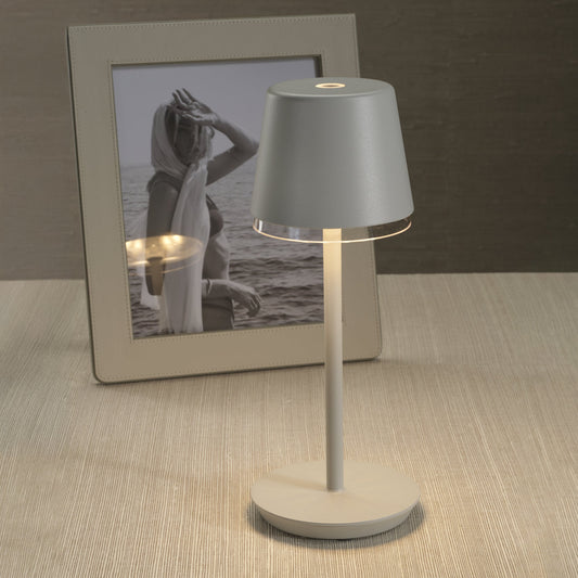LUCCA Rechargeable Table Light - Light Gray -  by Carlyle Avenue