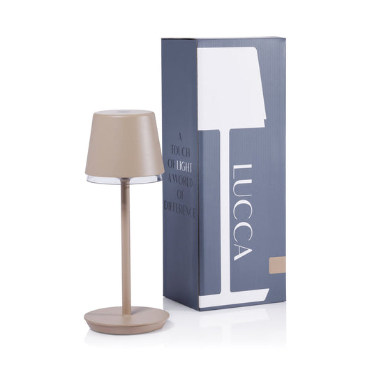 LUCCA Rechargeable Table Light - Light Taupe -  by Carlyle Avenue
