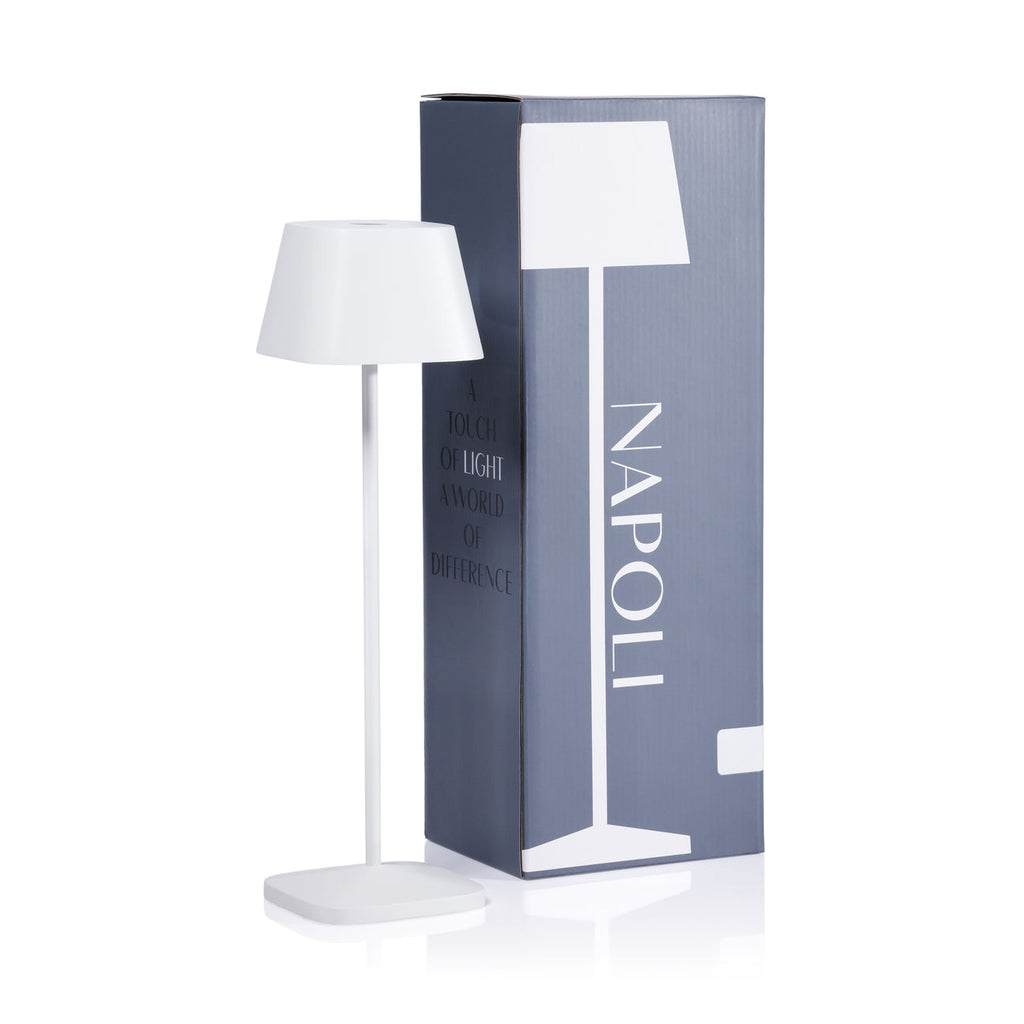 NAPOLI Rechargeable Table Light - Matte White -  by Carlyle Avenue