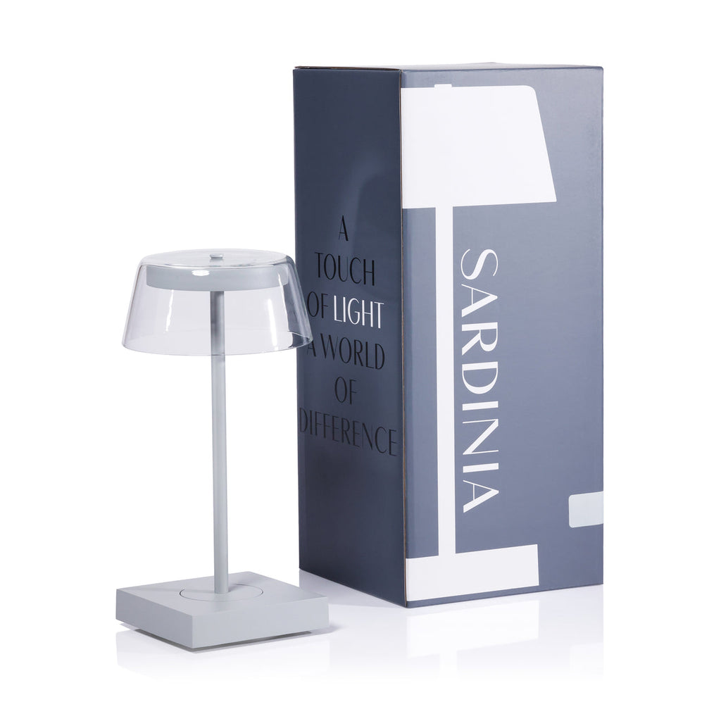 SARDINIA Rechargeable Table Light - Light Gray -  by Carlyle Avenue
