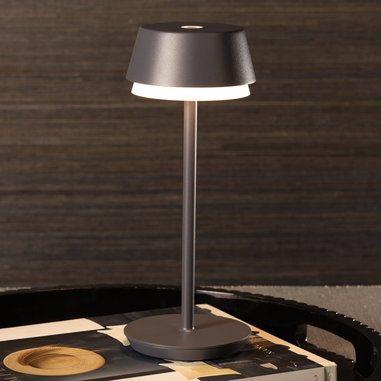 TIVOLI Rechargeable Table Light - Slate Gray -  by Carlyle Avenue
