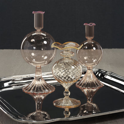 Treviso Glass Vase - Peach - Vases by Carlyle Avenue