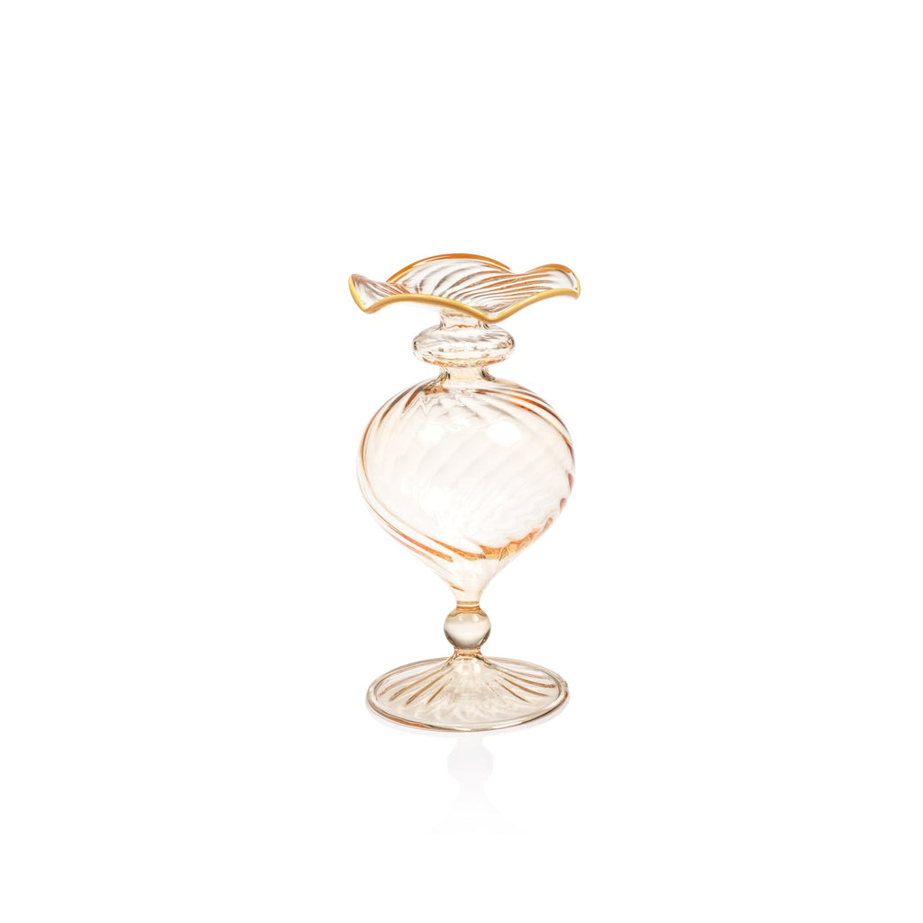 Treviso Glass Vase - Peach - Vases by Carlyle Avenue