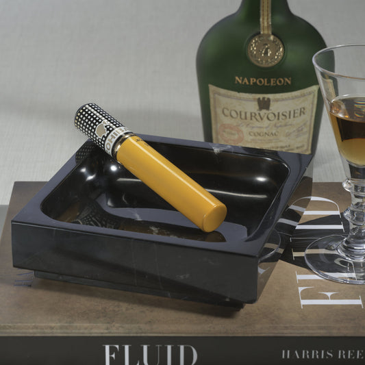 Nero Marquina Natural Marble Tray - Trays by Carlyle Avenue