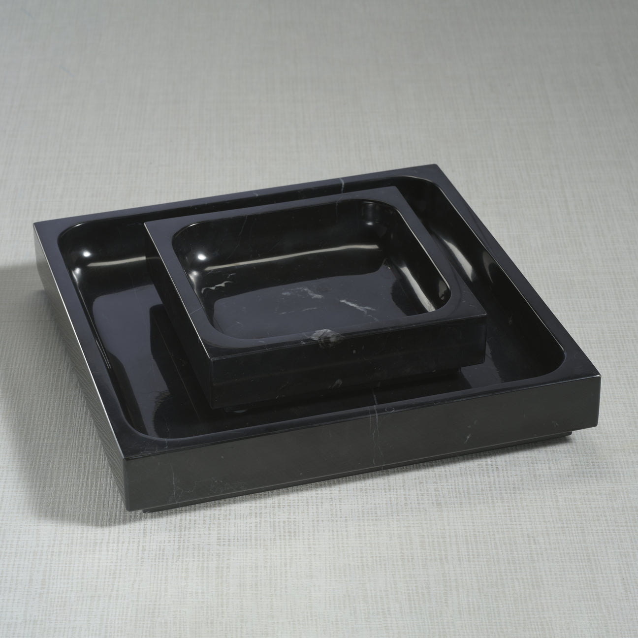 Nero Marquina Natural Marble Tray - Trays by Carlyle Avenue