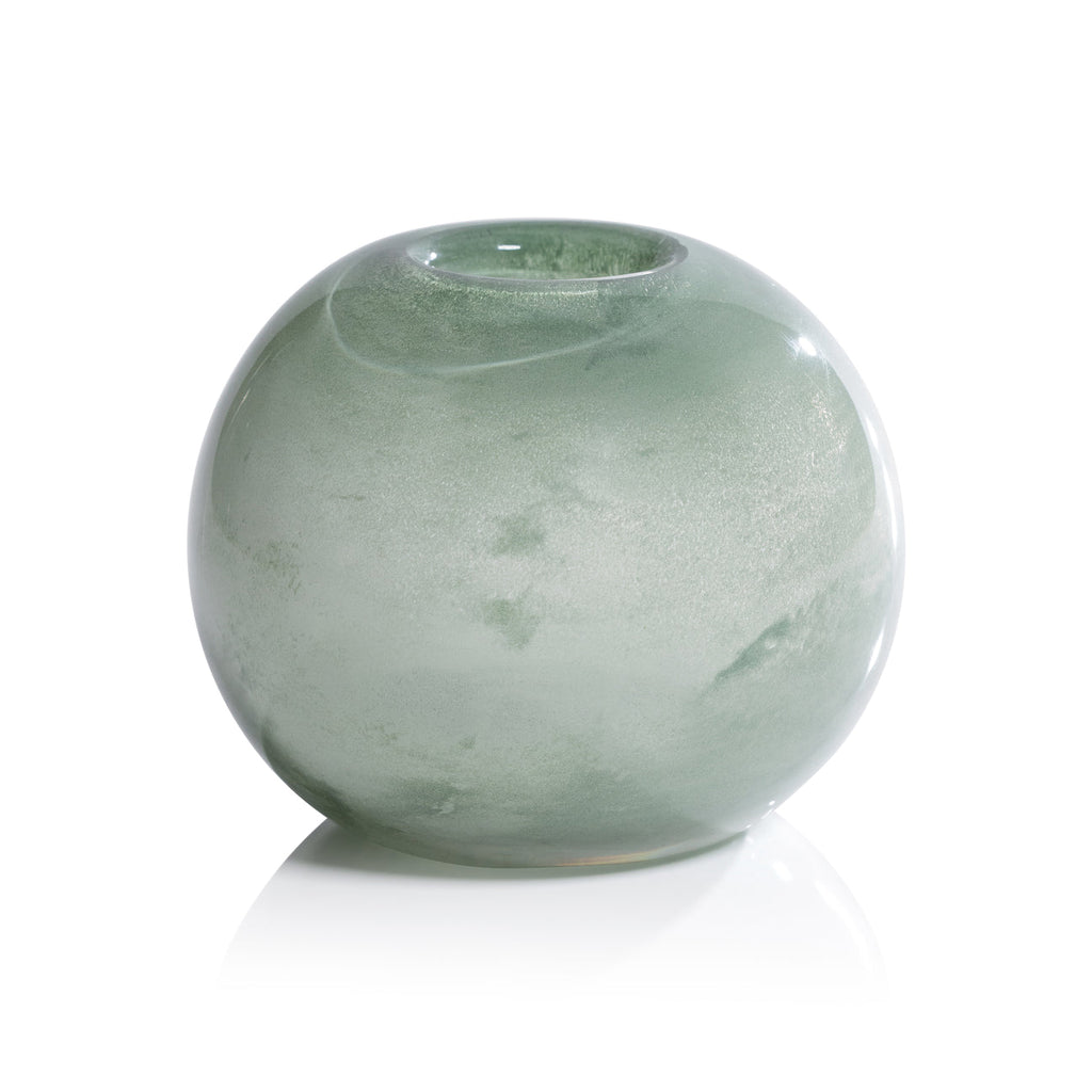 Lumen Sage Blown Glass Vase - Vases by Carlyle Avenue