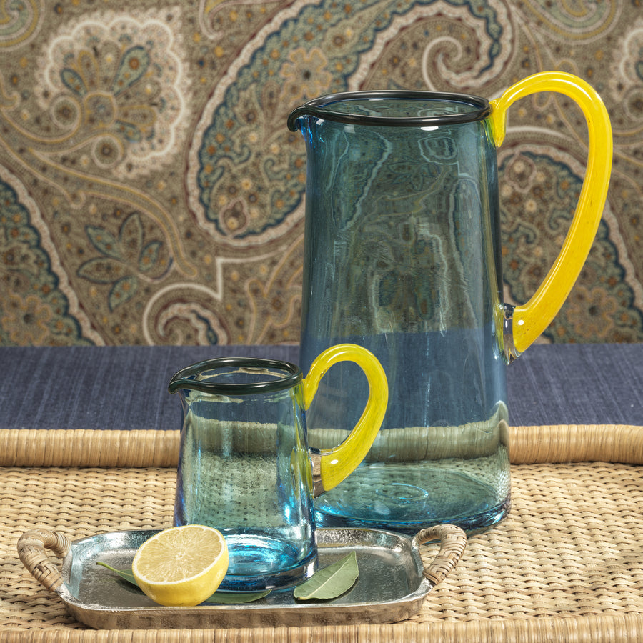 Lagoon Juice Pitcher - Aqua, Green and Yellow - Serveware by Carlyle Avenue