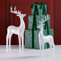 Pearl White Deer - Set of 2 Assorted - Christmas Decor by Carlyle Avenue