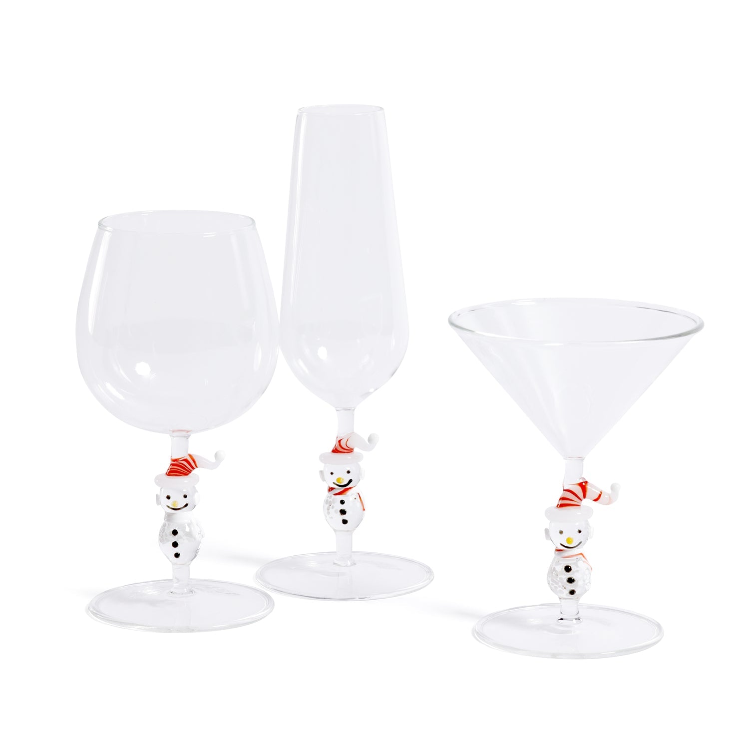 Snowman Icon Glassware Collection - Drinkware Sets by Carlyle Avenue