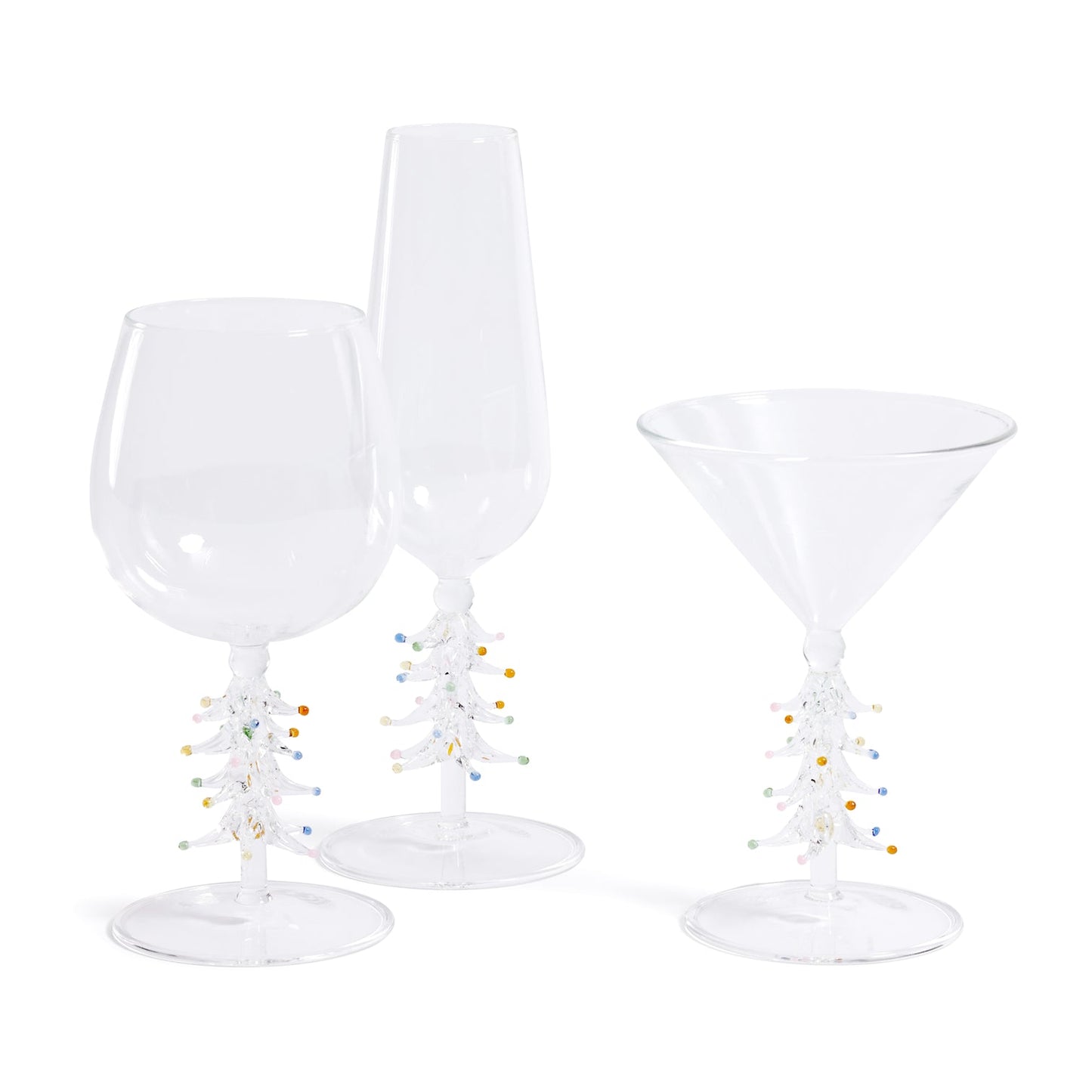 Christmas Tree Icon Glassware Collection - Clear - Drinkware Sets by Carlyle Avenue