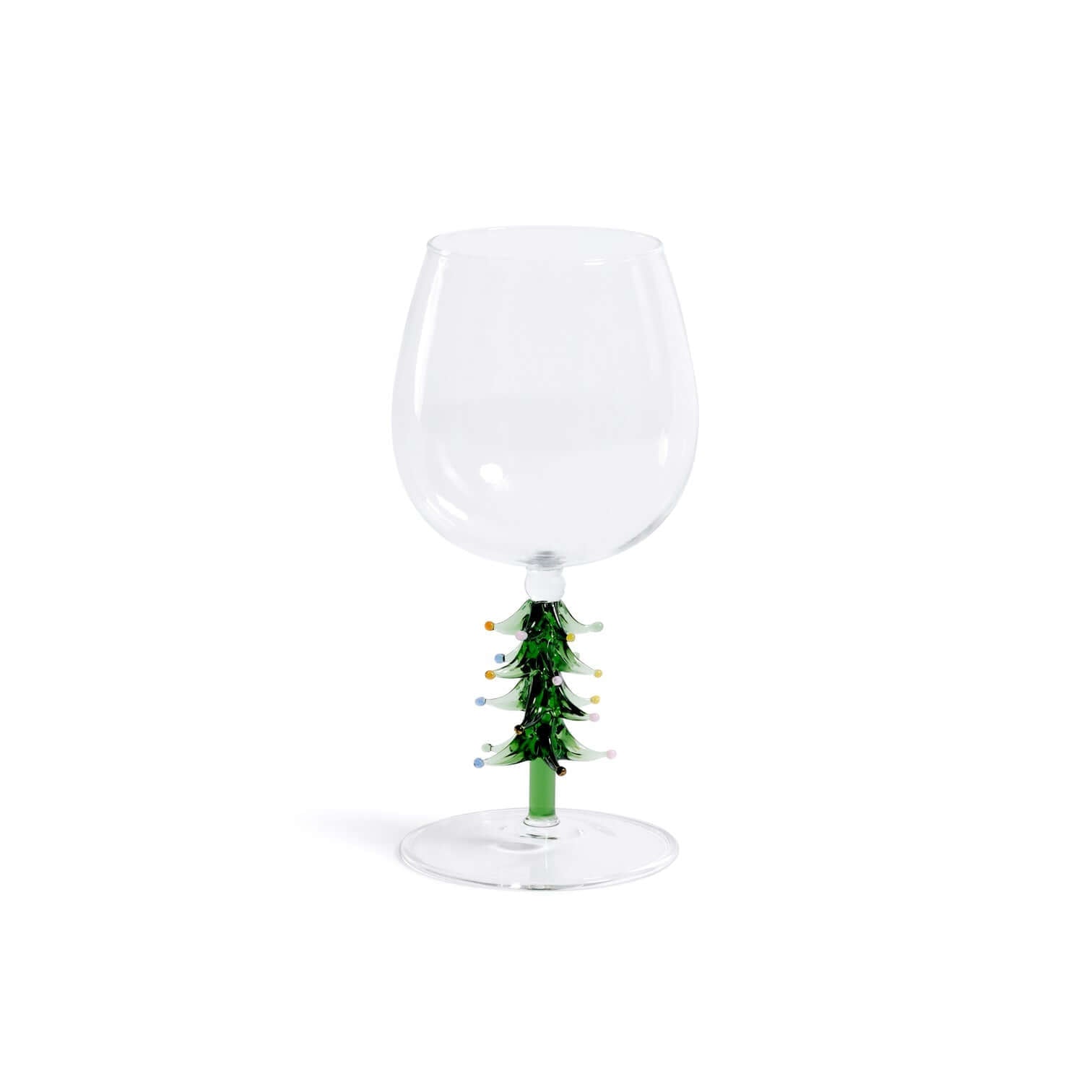 Christmas Tree Icon Glassware Collection - Green - Stemware by Carlyle Avenue