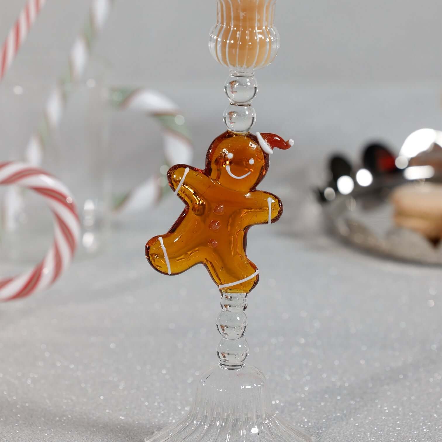 Holiday Gingerbread Icon Taper Candle Holder - Set of 4 - Candle Holders by Carlyle Avenue