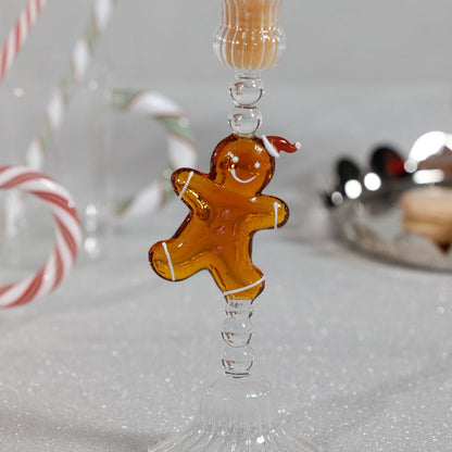 Holiday Gingerbread Icon Taper Candle Holder