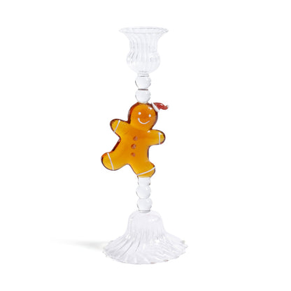 Holiday Gingerbread Icon Taper Candle Holder