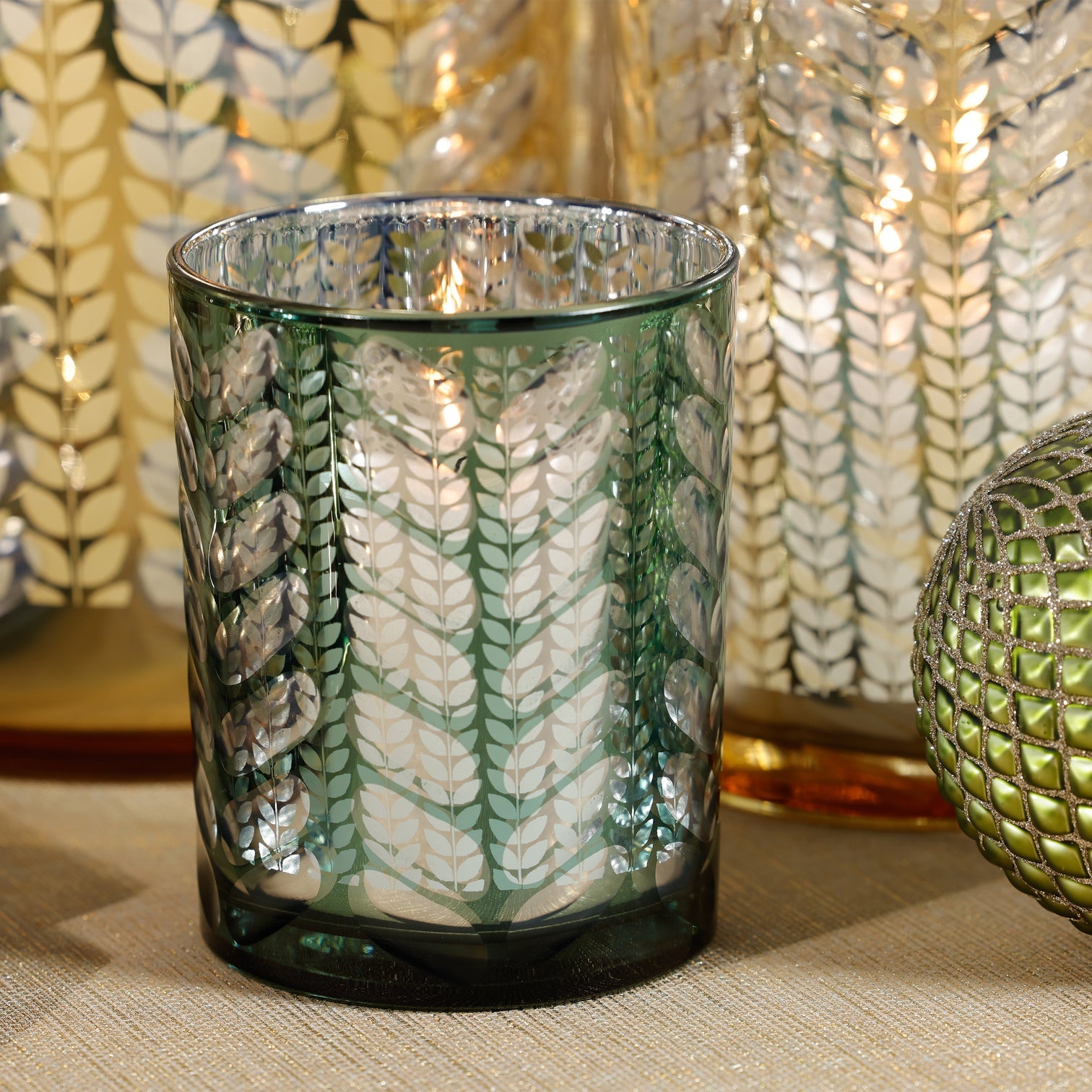 Laser Etched Metallic Hurricane - Green