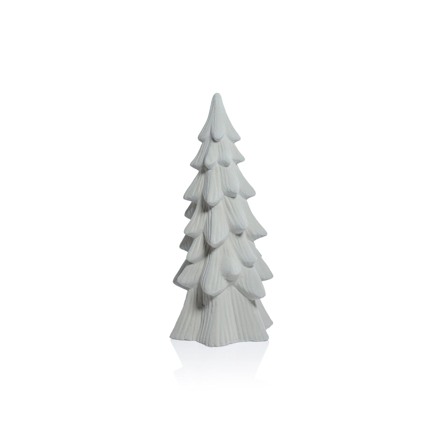 Snow Covered Flocked Tree - Light Gray
