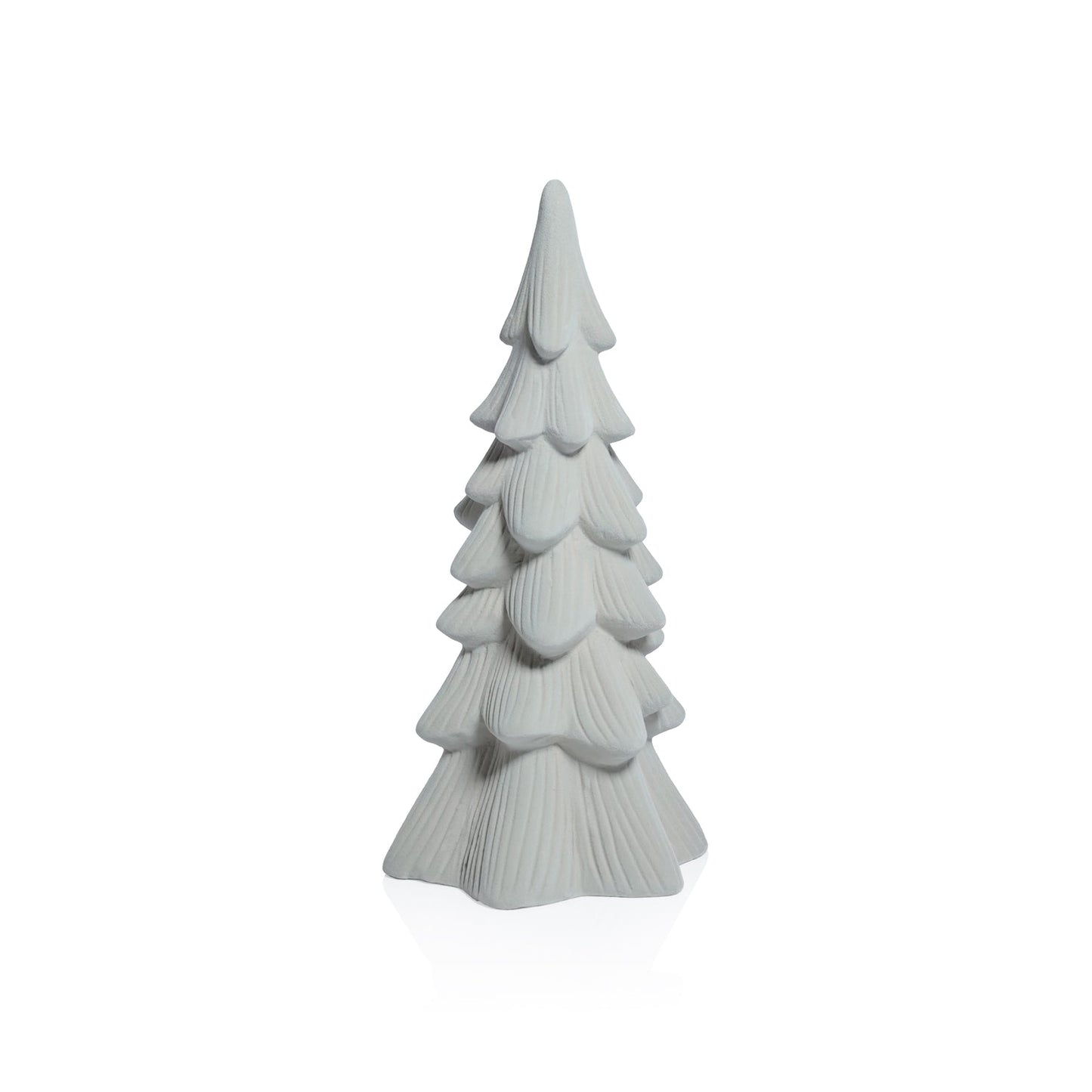 Snow Covered Flocked Tree - Light Gray