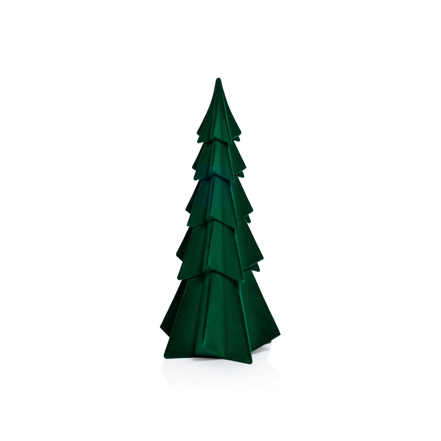 Flocked Green Tree, 15.5"