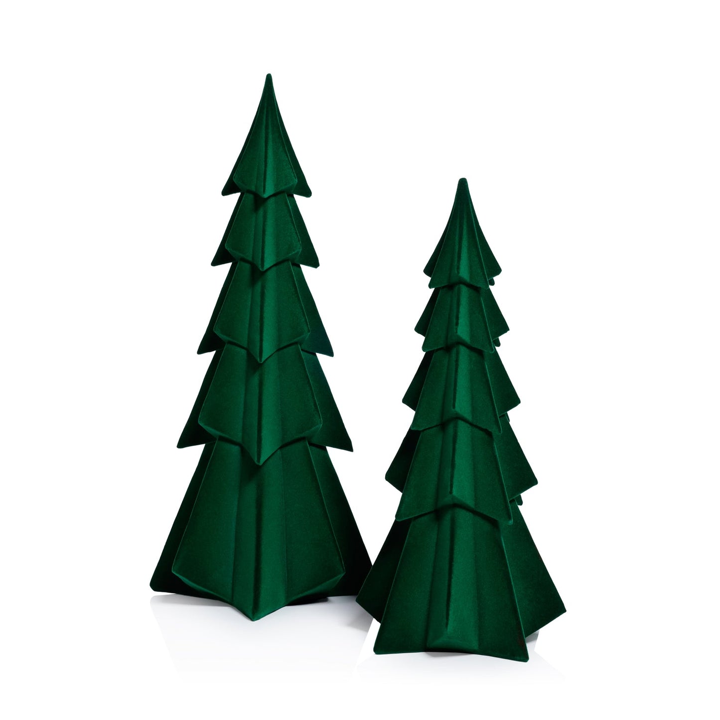 Flocked Green Tree, 15.5"