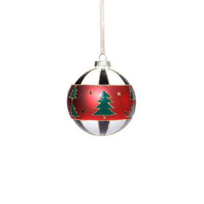 Tree Design Glass Ball Ornament - Ornaments by Carlyle Avenue