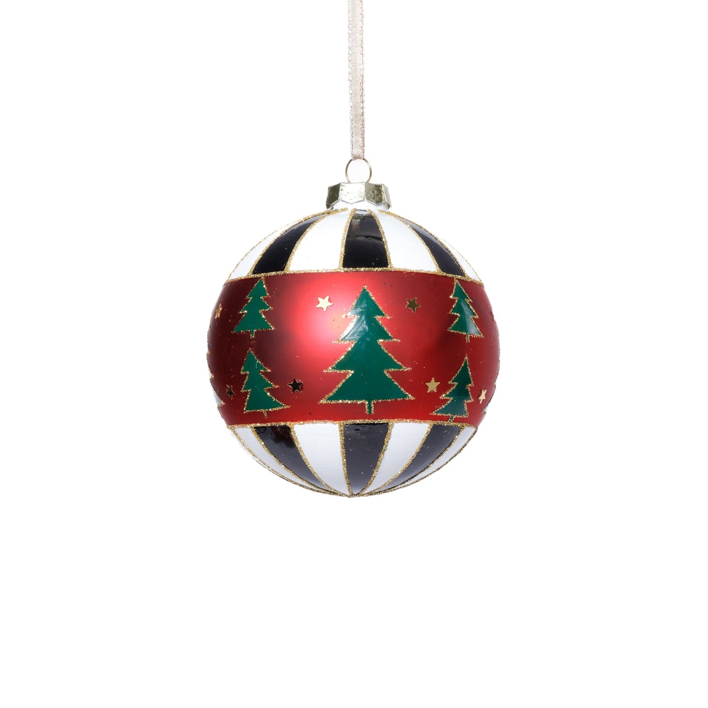 Tree Design Glass Ball Ornament - Ornaments by Carlyle Avenue