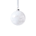 Watercolor Glass Ball Ornament - White - Ornaments by Carlyle Avenue