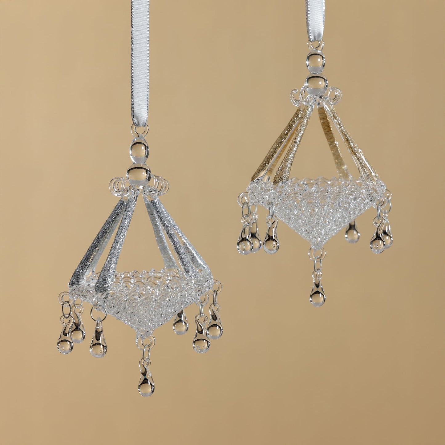 Chandelier Glass Ornament - Set of 6