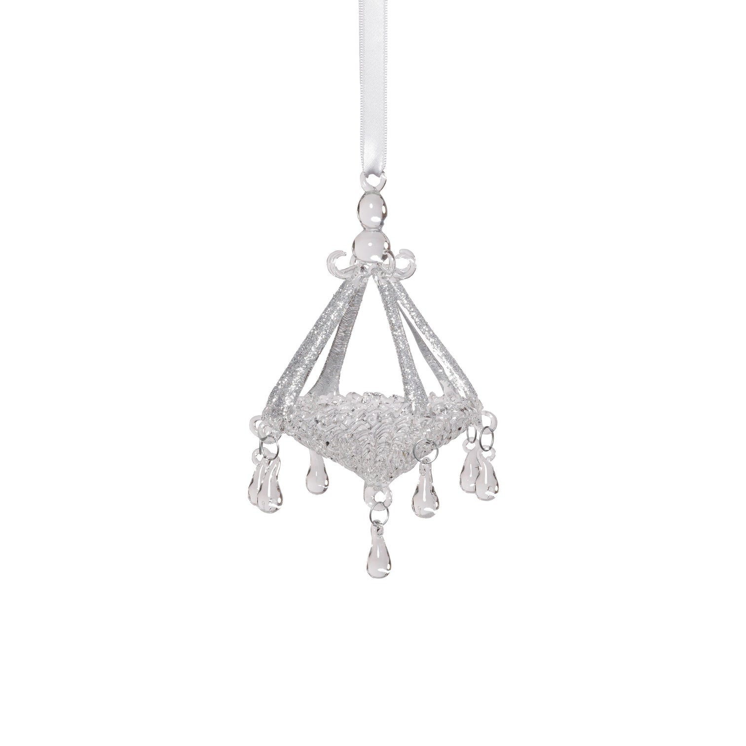 Chandelier Glass Ornament - Thumbnail 2
