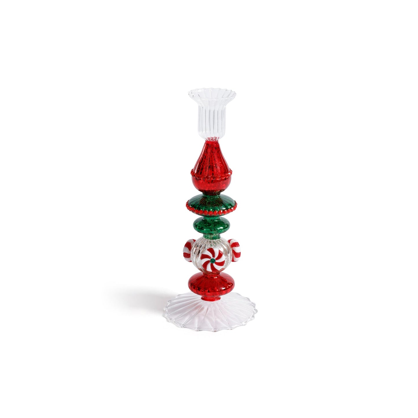 Holiday Mercury Taper Candle Holder