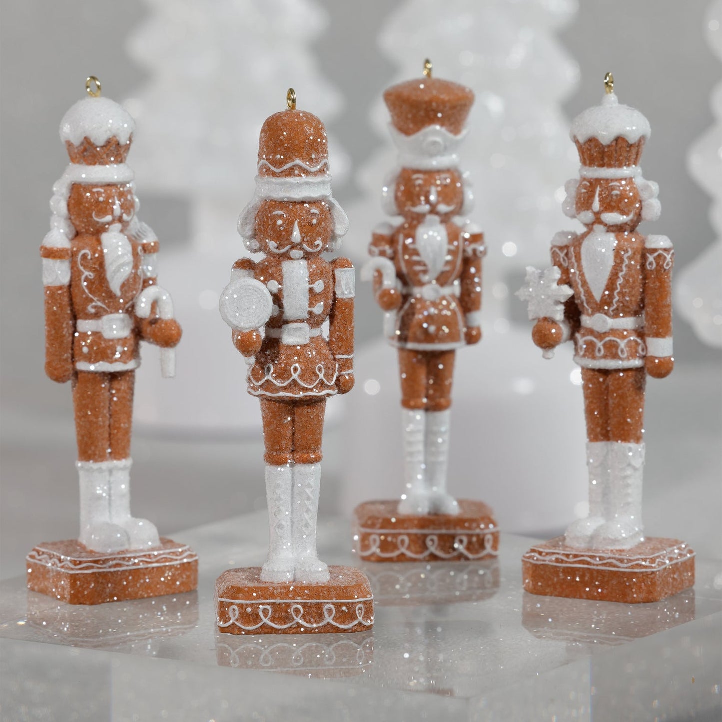 Gingerbread Soldier Ornament - Set of 4 Assorted - CARLYLE AVENUE