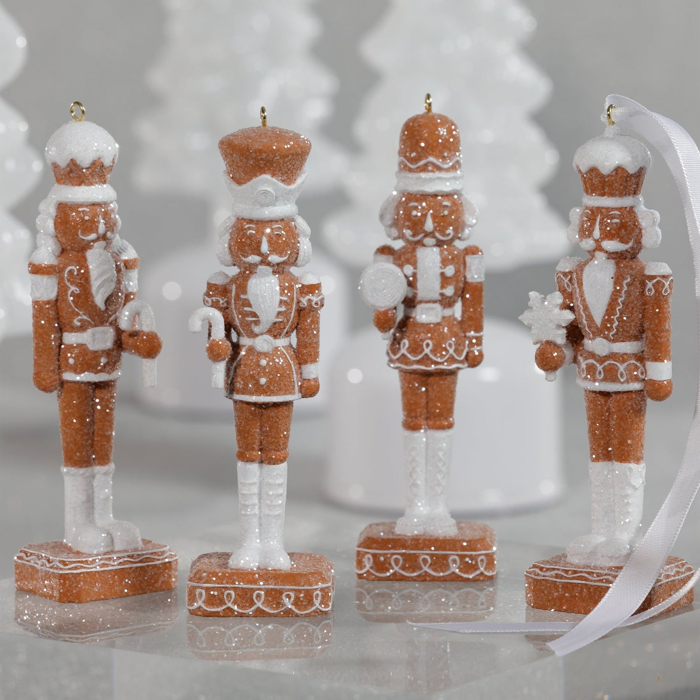 Gingerbread Soldier Ornament - Set of 4 Assorted - CARLYLE AVENUE