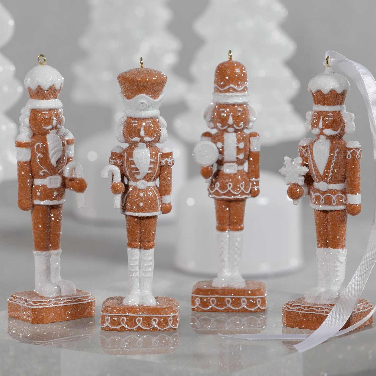 Gingerbread Soldier Ornament - Set of 4 Assorted - CARLYLE AVENUE