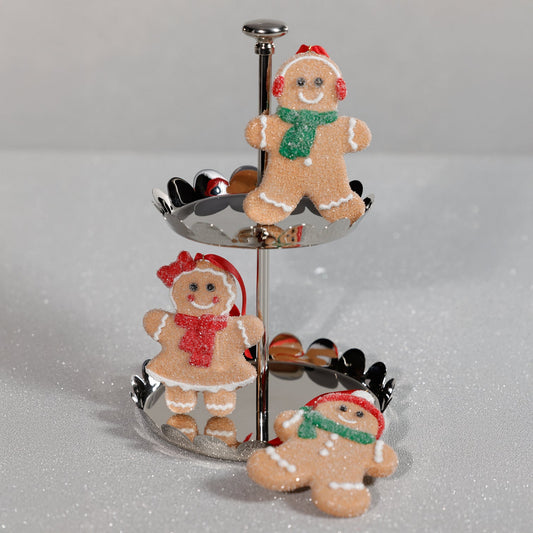 Cookie Gingerbread Ornaments - Set of 3 Assorted