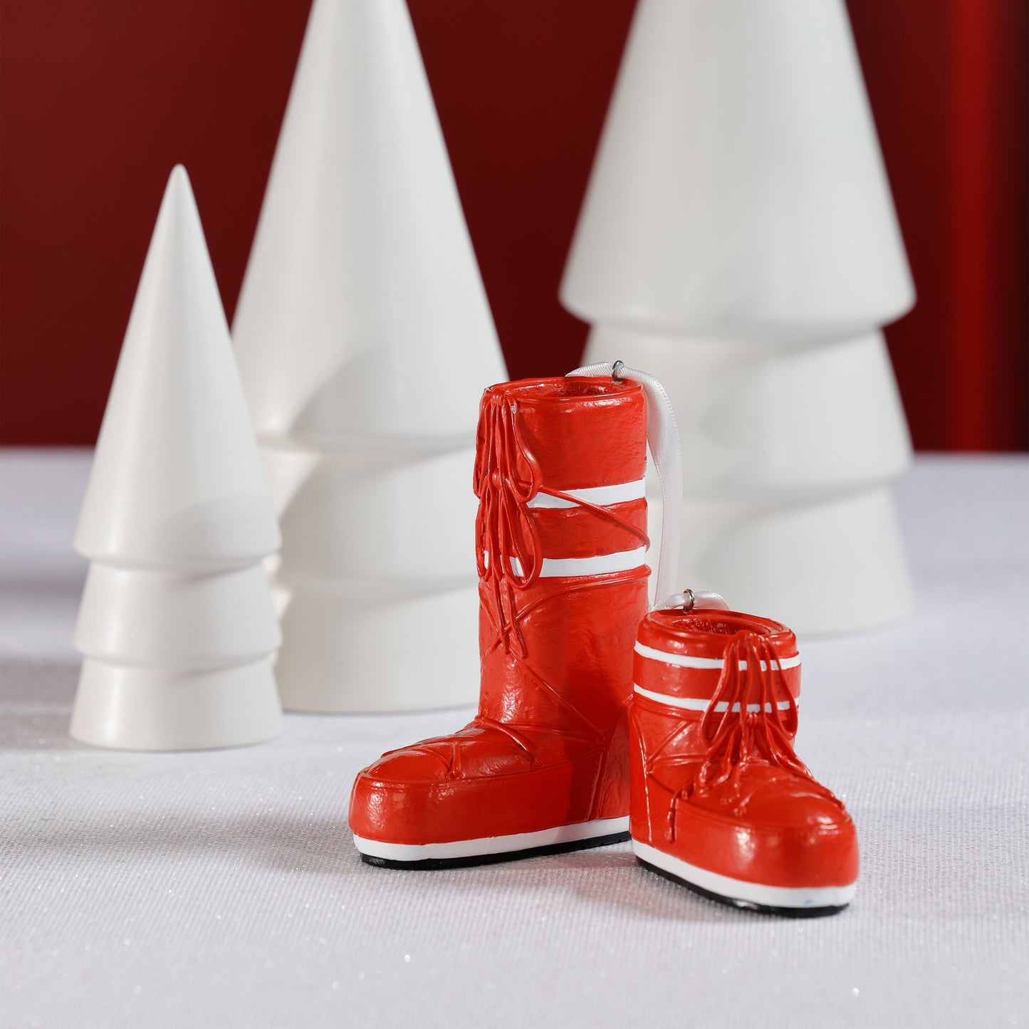 Après Ski Boots - Red - Set of 6 Assorted - Christmas Ornaments by Carlyle Avenue