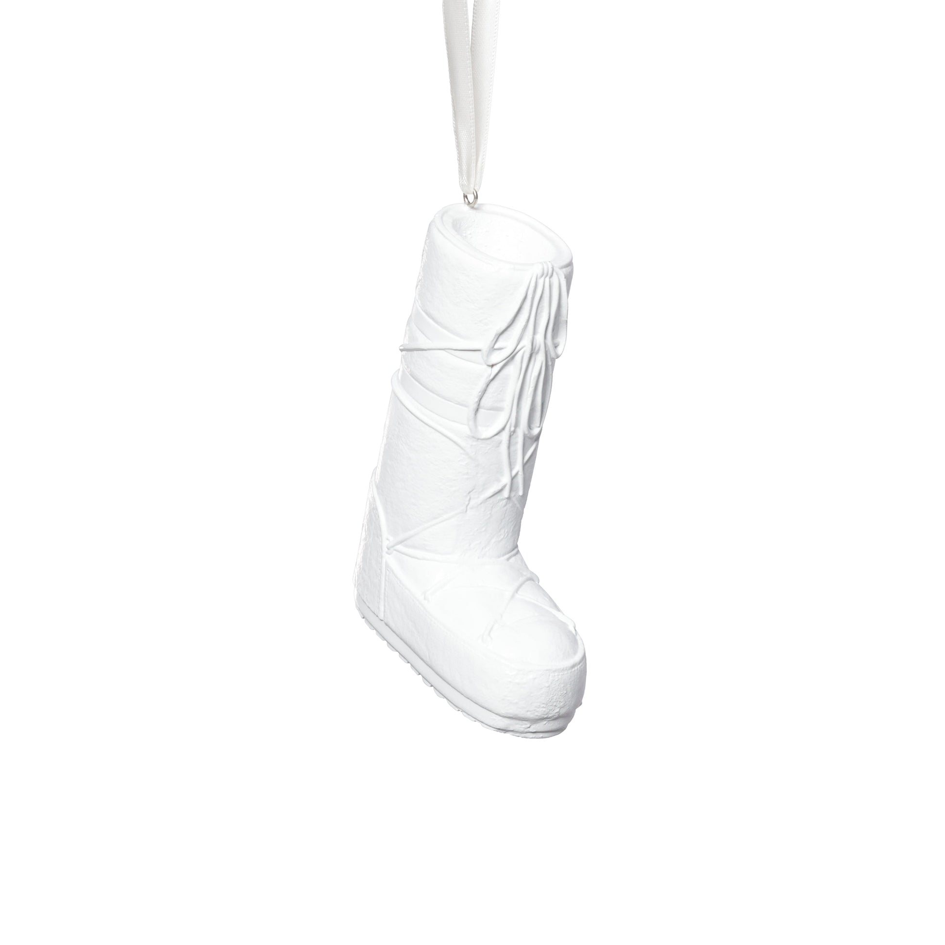 Après Ski Boots - White - Set of 6 Assorted - Christmas Ornaments by Carlyle Avenue