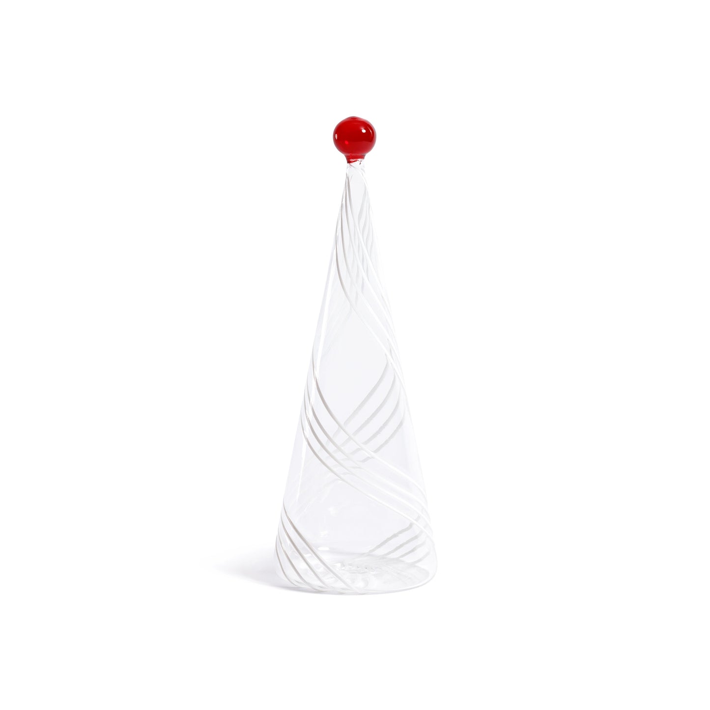Glass Tree - White Swirl Design