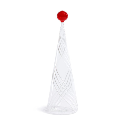 Glass Tree - White Swirl Design