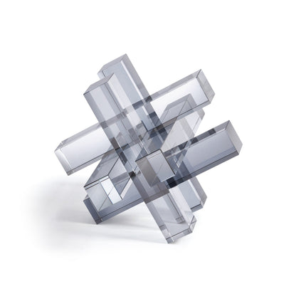 Crystal Glass Interlocking Bookends - Bookends by Carlyle Avenue