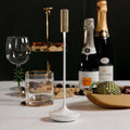 SLEEK Rechargeable Table Light - White with Gold - CARLYLE AVENUE