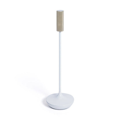SLEEK Rechargeable Table Light - White with Gold - CARLYLE AVENUE