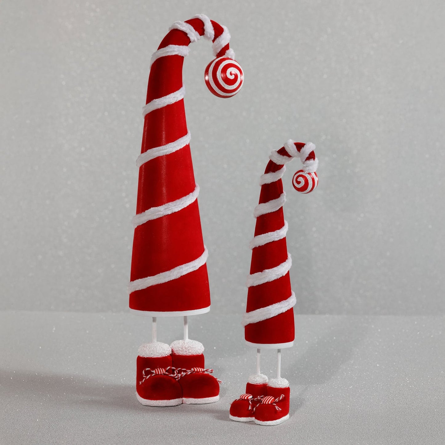 Whimsical Candy Cane Hat Figure