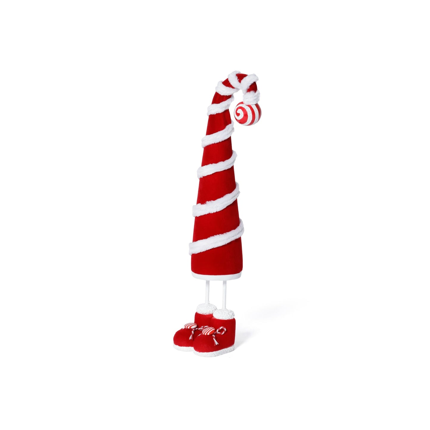Whimsical Candy Cane Hat Figure