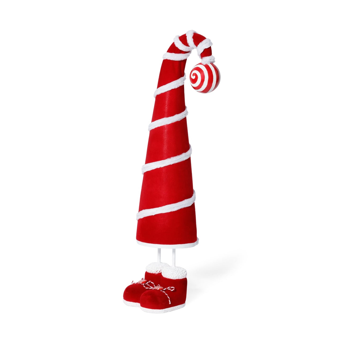 Whimsical Candy Cane Hat Figure
