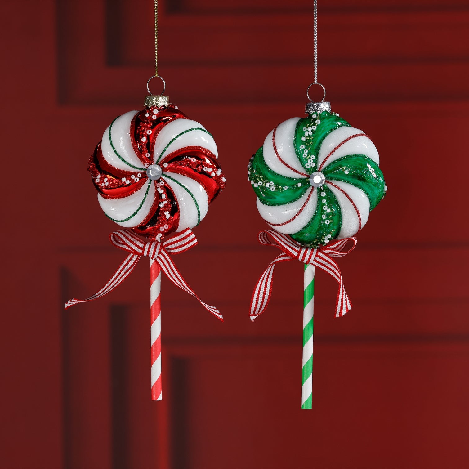 Glass Lollipop Ornaments - Thumbnail 2