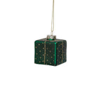 Glass Gift Box Ornament - Set of 6 Assorted - CARLYLE AVENUE